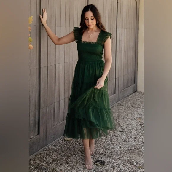 Baltic Born | Dresses | Baltic Born Boutique Emma Smocked Tulle Dress Dark Green Square Neck Maxi | Poshmark Baltic Born | Dresses | Baltic Born Boutique Emma Smocked Tulle Dress Dark Green Square Neck Maxi | Poshmark
